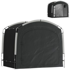 Bike Storage Shed Tent, Portable and Waterproof with 210D Oxford Fabric and Carry Bag for 3-4 Bicycles, Black