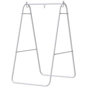 Hammock Chair Stand Only Heavy Duty Solid Steel A-Frame for Hanging Hammock, Egg Chair, Max Load 330 LBS, White