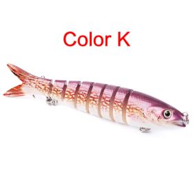 Pike Fishing Lures Artificial Multi Jointed Sections Hard Bait Trolling Pike Carp Fishing Tools (Option: K)
