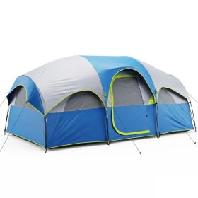 Camping Tent, Waterproof Windproof Dome Tent, Multi-Directional Ventilation, 5 Min Quick Setup, For Family Outdoor, Backpacking, Hiking (Option: Dark blue)