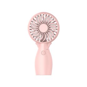 Portable Handheld Fan with USB Rechargeable Battery - Lightweight yet Powerful, 3-Speed Settings, Perfect for Travel, Camping (Color: pink)